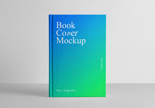 Standing Book Cover Mockup Template