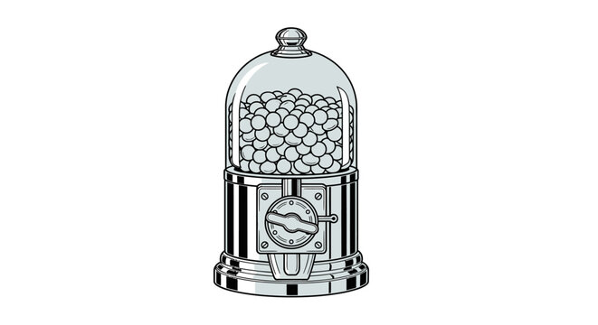 Bubblegum vending machine dispenser.