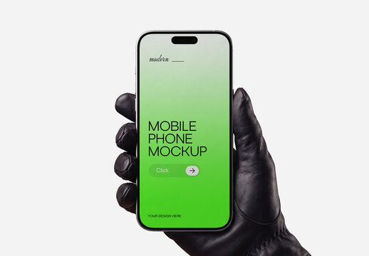 Realistic Smartphone Screen Mockup