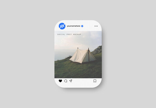 Editable Social Media Post Mockup