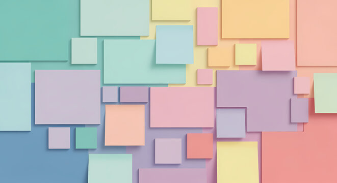 Colorful adhesive notes background