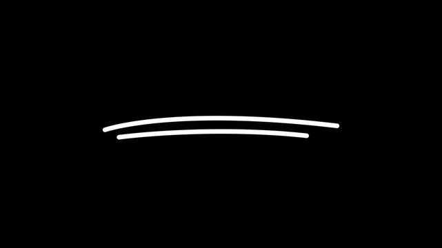 An ellipse frame is drawn on the alpha channel by hand 4k video animation.