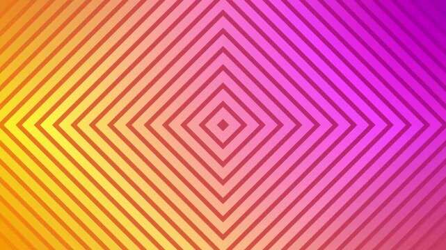 Abstract geometric line background in square shape with color gradation, square patterned line background