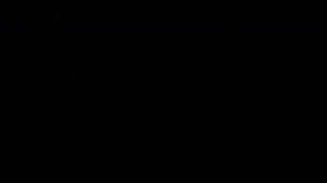 A solitary figure walks through a dark and foggy forest at night.