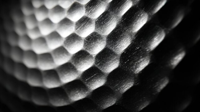 dimple. Close-up of a hammered tin sheet showing geometric dimple texture with dramatic shadows. safety posters, maintenance manuals, designed for industrial assembly lines and welding operations.