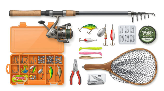 set of fishing hooks
