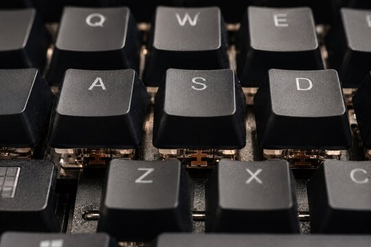 close up of a computer keyboard