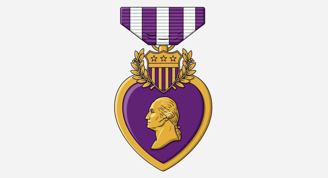 Purple Heart medal awarded on Valentine's Day