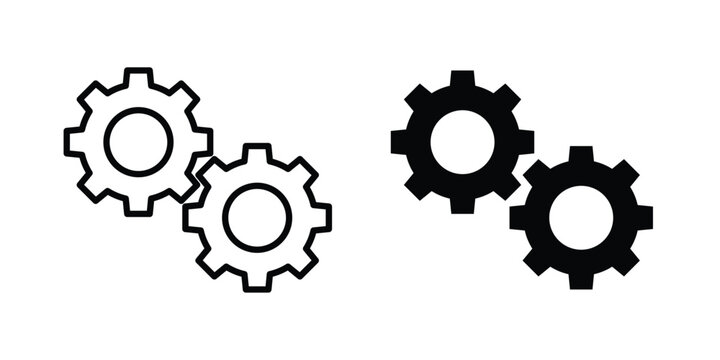 Mechanism icon editable stroke Line pack. Clipart icon set