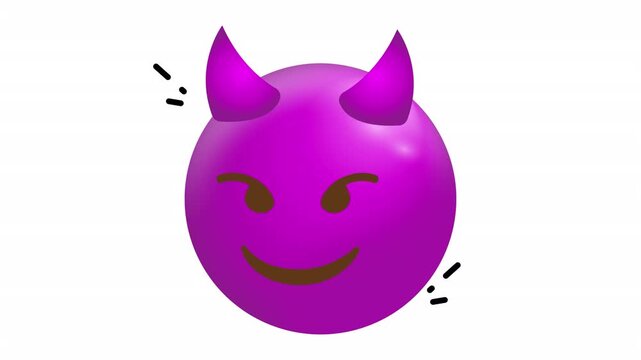 Purple devil emoji for mischievous branding and halloween themes, playful icons, social media profiles, stickers, digital designs, and websites.