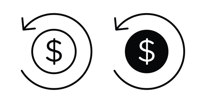 reimbursement icon editable stroke Line pack. Clipart icon set