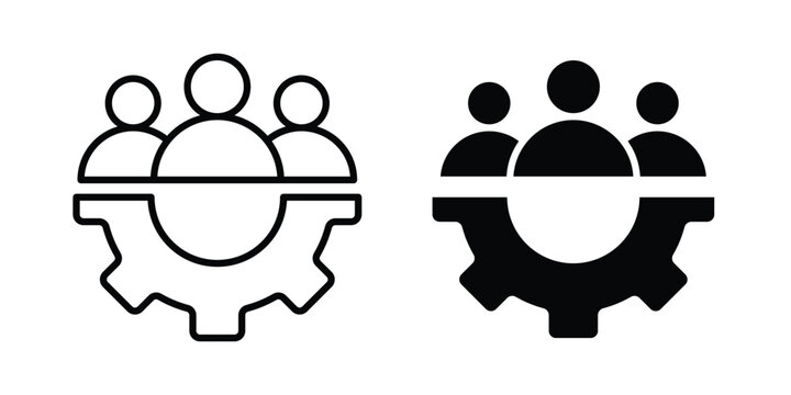 Workforce icon editable stroke Line pack. Clipart icon set