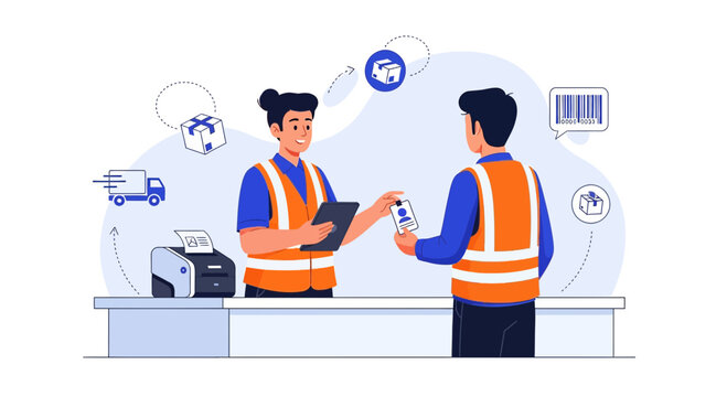 Delivery Service Customer Interaction and Package Tracking