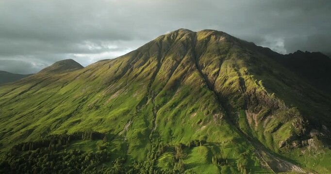 Glencoe monroe mountain in late day sun