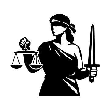 PNG Justice blindfold sword scales