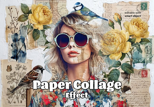 Paper Collage Photo Effect