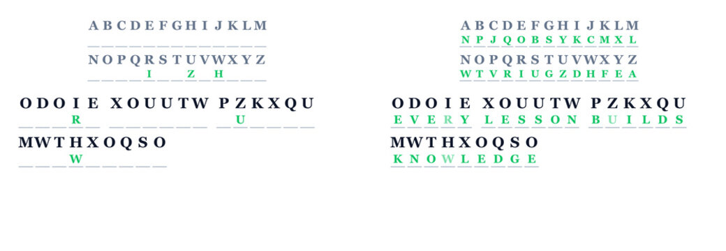 School Learning Hard Cipher Puzzle Vector