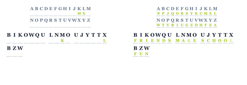 School Friends Medium Secret Code Game