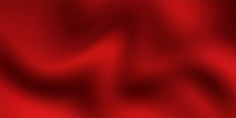 Obraz premium Luxury red satin smooth fabric background. Abstract background luxury red cloth or liquid wave or wavy folds of silk satin background. Red silky fabric. Decoration element for design.