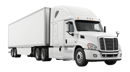Heavy duty commercial semi truck vehicle for logistics and transportation industry isolated on plain base. © Png ProTeam