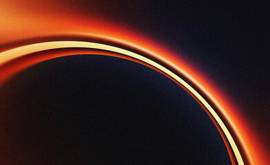 Space tunnel with glowing orange light beam © MD