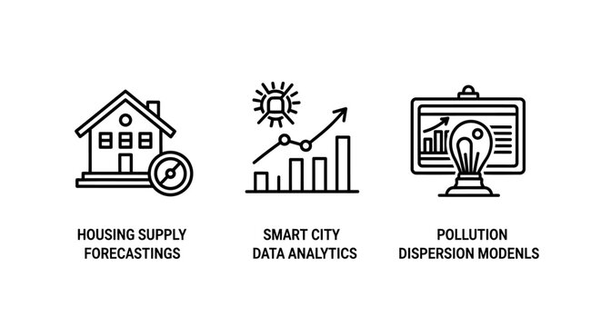 Smart city data analytics infographic icons set with analytics forecast pollution innovation technology development infrastructure planning management statistics analysis information