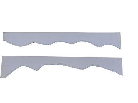 Two abstract wavy line patterns in contrasting shades of gray