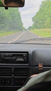 driving on the road