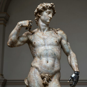 Classical Sculpture with Robotic Enhancements