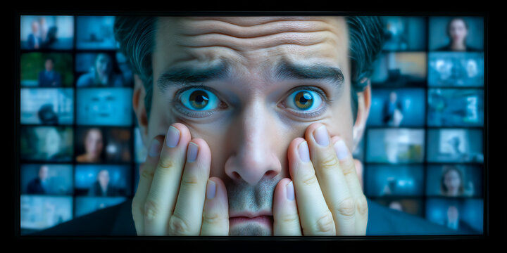 Entrepreneur reacting emotionally to competitor acquisition announcements threatening future expansion and long term business sustainability today