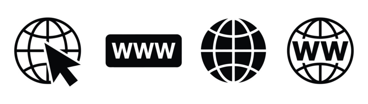 Website icon set, web icons vector, internet navigation symbols