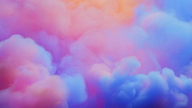 Colorful abstract smoke clouds in vibrant pink and blue hues. Perfect for creative projects, backgrounds, and artistic expressions