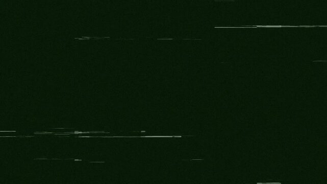 Night Vision Static Line Glitch Overlay with Noise Texture