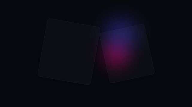 Two glowing rectangular light outlines on a dark abstract background
