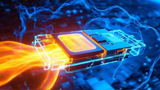 Nanohybrid Capacitor Animation: Energy & Power Balance