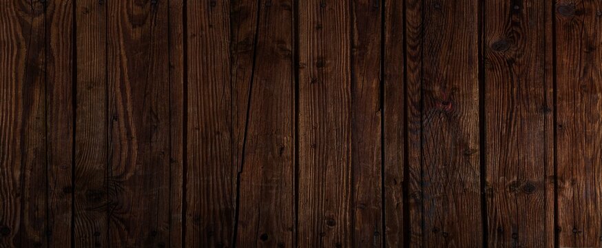 Dark wood background, old black wood texture for background