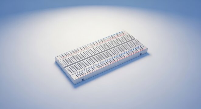 Electronic breadboard isolated component board for circuit design and prototyping