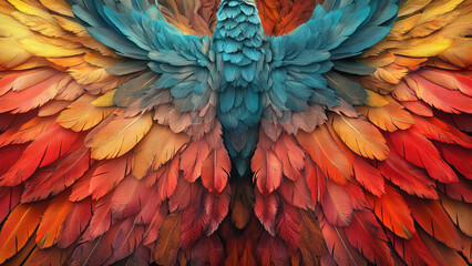 Obraz premium colorful wing texture 