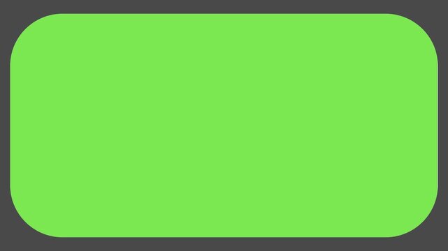 A simple flat design toggle switch icon with a green active state and white inactive state, isolated on a dark gray background.