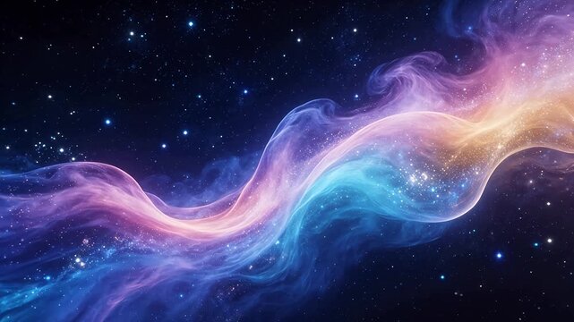 Cosmic Nebula with Stars