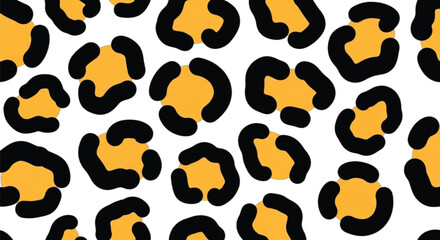 Fototapeta premium Leopard spots pattern design element.