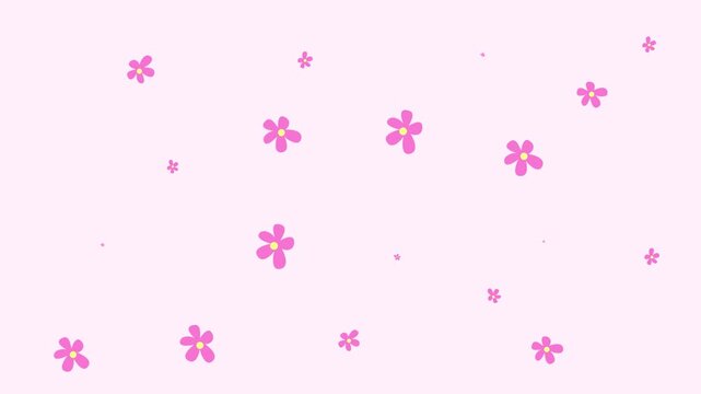Video Motion Pink Floral Background
