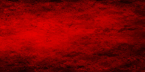 Dark red grunge background abstract black scarlet textured vignette paper wall border spooky horror banner backdrop © Sema