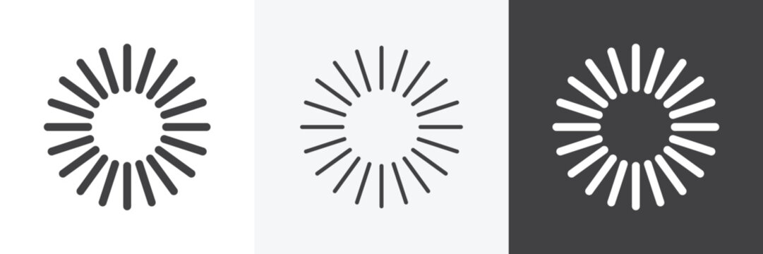 Loading icon set for web