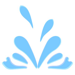 Obraz premium Water Splash Graphic