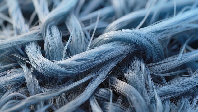 Ultra Detailed Futuristic Fiber Nanomaterial Texture with Advanced Synthetic Filament Network and High-Tech Microstructure