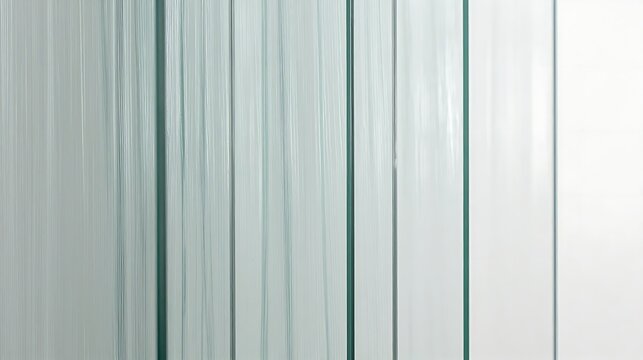 Close up texture of frosted etched glass with vertical lines.