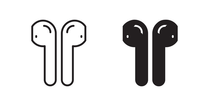 Air pods icon for website, apps and UI.