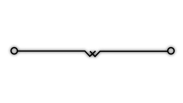 Minimal black decorative horizontal divider line stylish separator ornamental border elegant border, wedding divider certificate border icon.