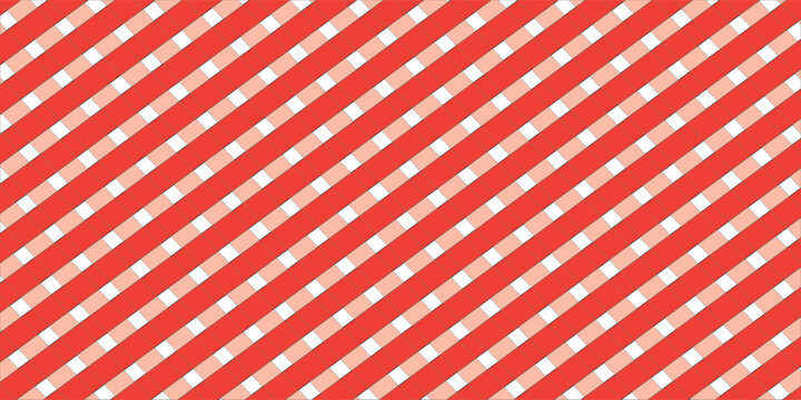 Red and White Diagonal Stripes Candy Cane Pattern Background for Holiday and Christmas Designs